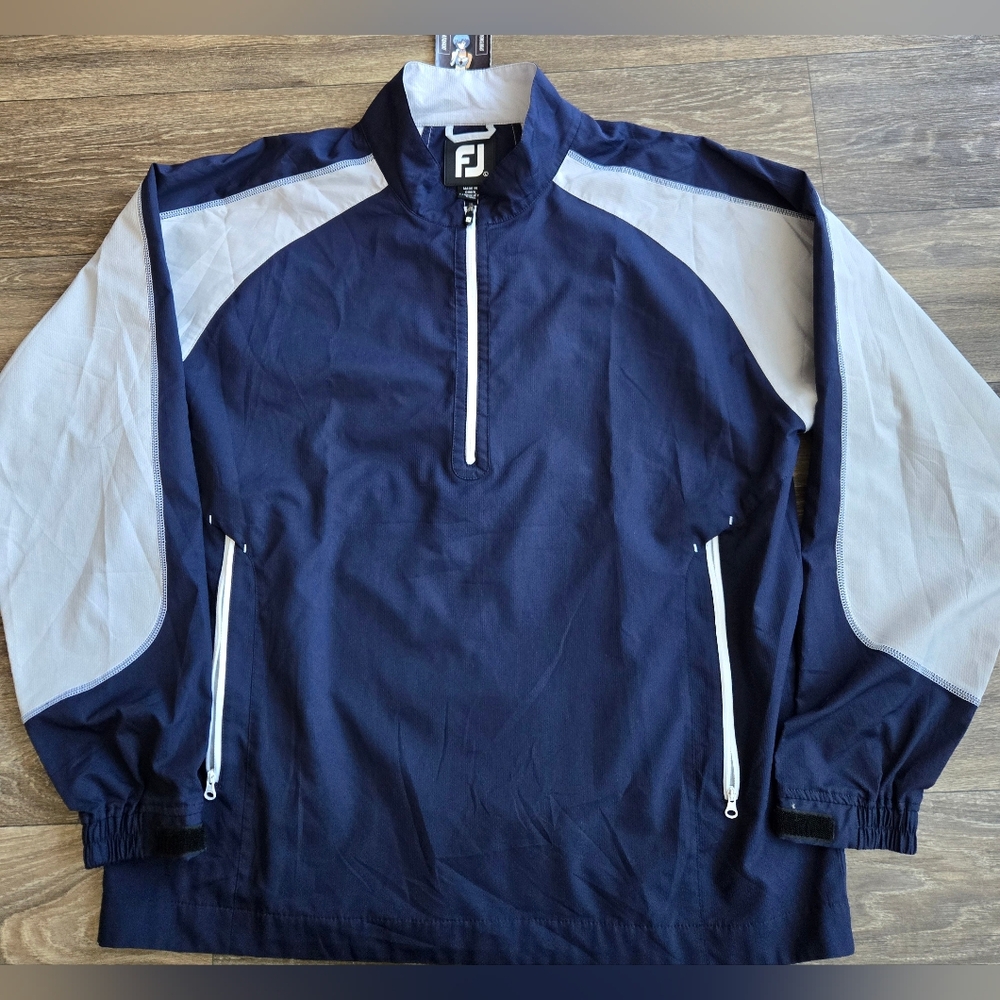 Footjoy FJ Golf 1/2 Zip Golf Windbreaker Jacket Mens Size Large